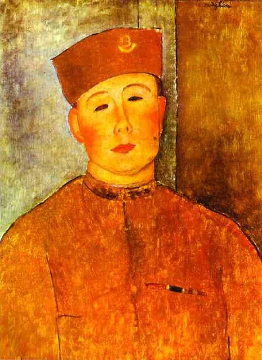 Oil painting:The Zouave. 1918