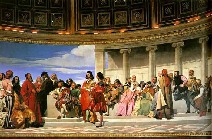 Oil painting for sale:Hemicycle of the Ecole des Beaux-Arts, 1814