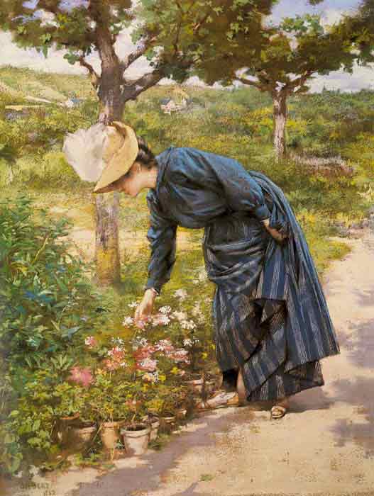 Oil painting for sale:Lady in a Garden, 1887