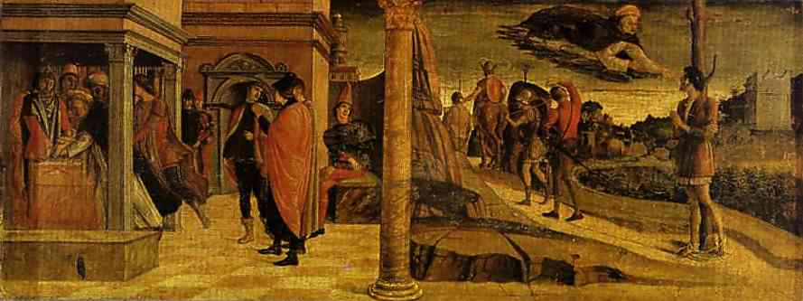 Oil painting:Miracles of St. Vincent Ferrar: He Raises a Dead Infa