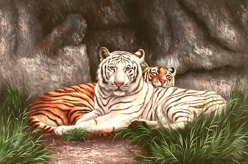 Oil painting for sale:tiger-010