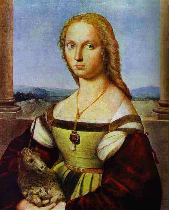 Portrait of a Lady with a Unicorn. 1505-1506