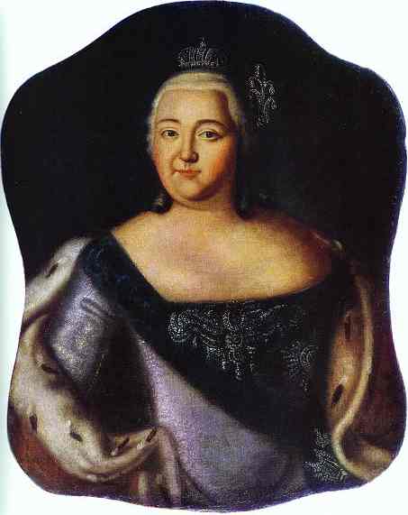 Oil painting:Portrait of Empress Elizaveta Petrovna. 1750