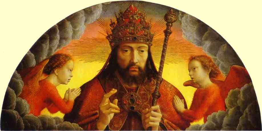 Oil painting:God the Father Blessing. 1506