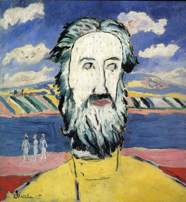 Oil painting:Head of Peasant. 1928