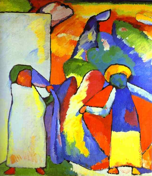 Oil painting:Improvisation 6 (African). 1909