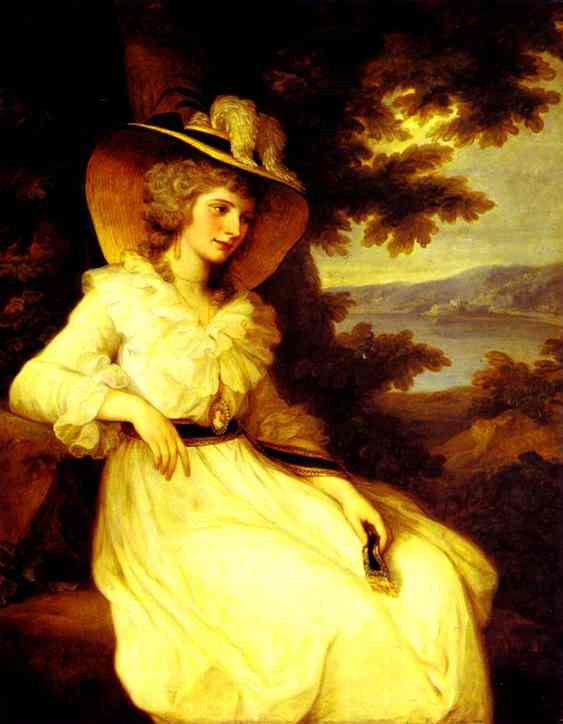 Oil painting:Lady Elizabeth Foster. 1784