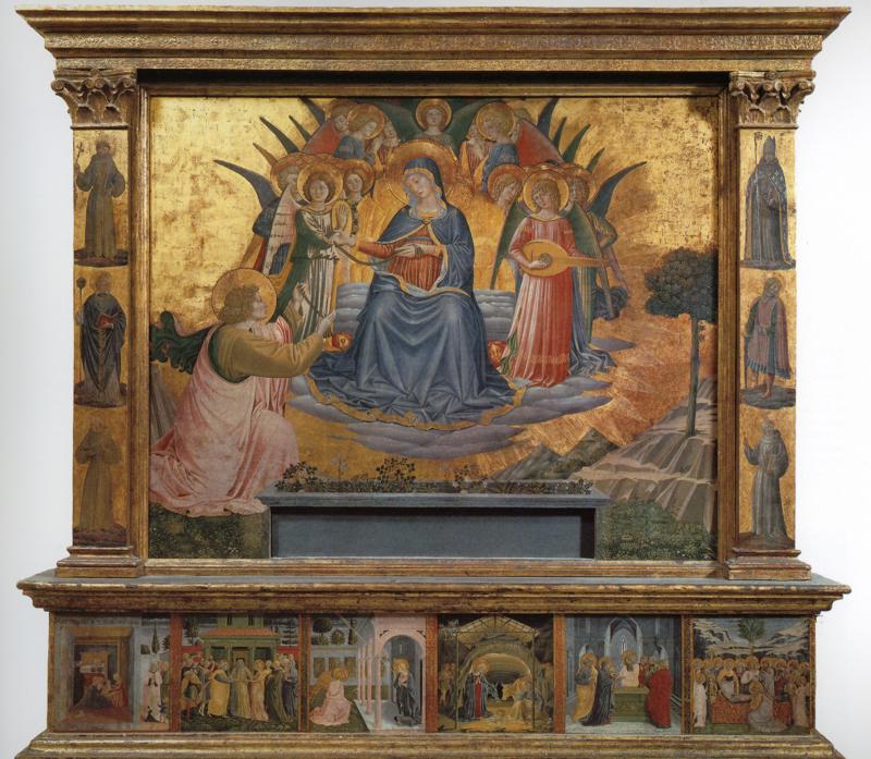 Oil painting:Madonna della Cintola. 1450