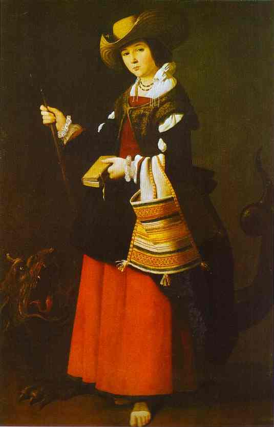 Oil painting:St. Margaret. c. 1630