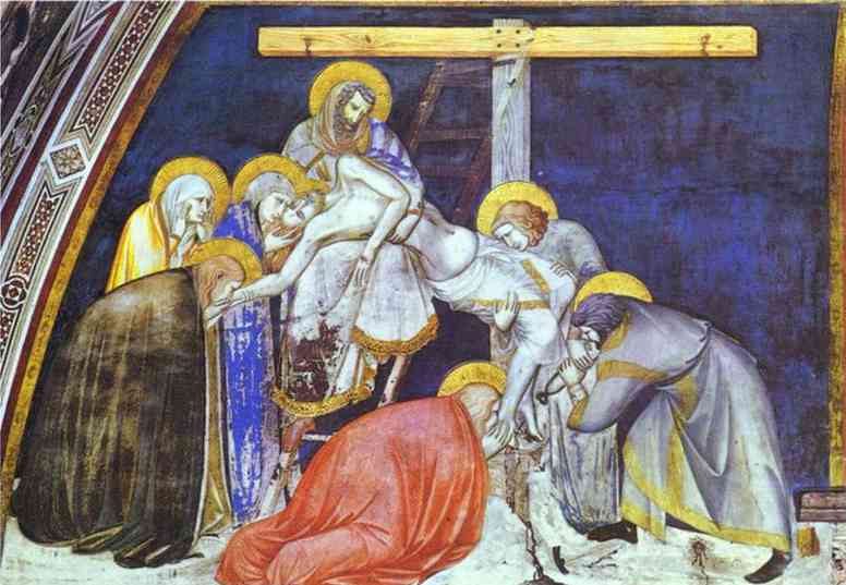 Oil painting:The Deposition. 1320