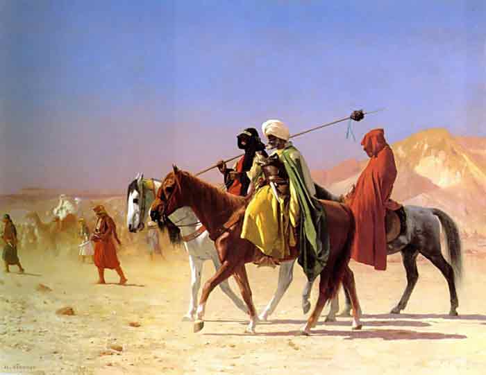 Oil painting for sale:Arabs Crossing the Desert, 1870