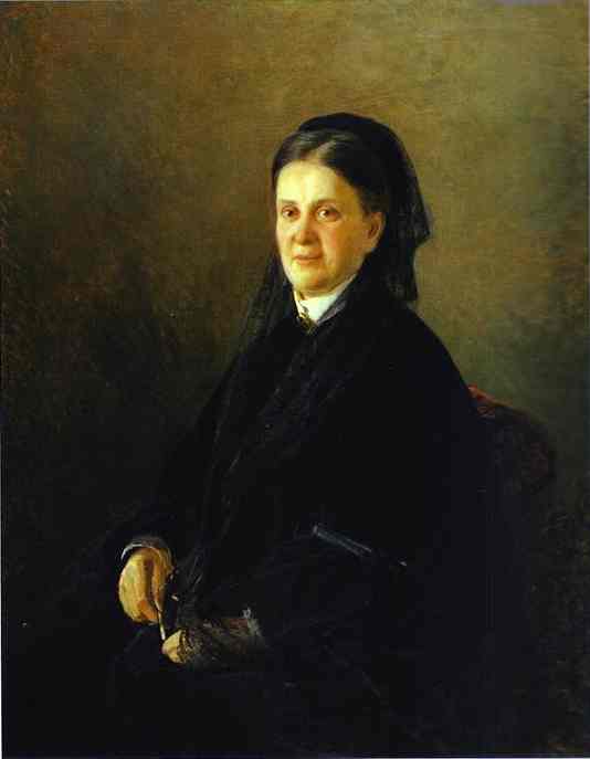 Oil painting:Portrait of Anna Olsufyeva. 1881