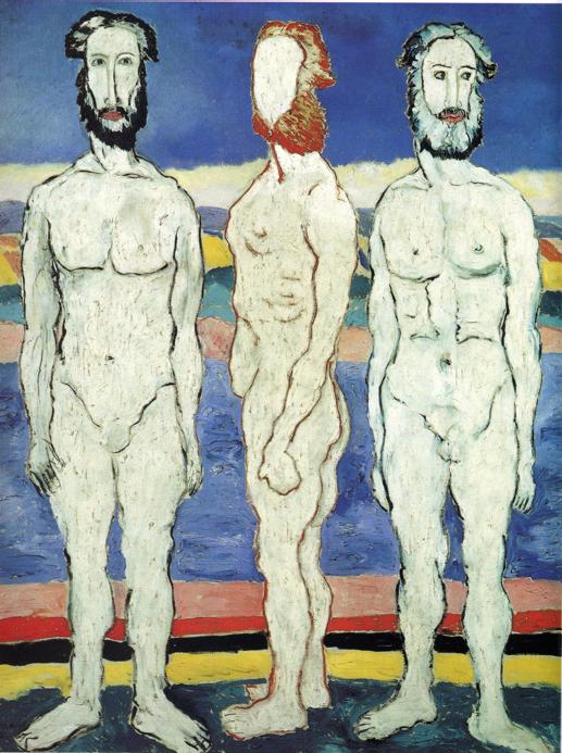 Oil painting:Bathers. 1928