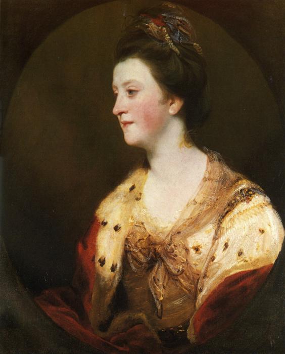 Oil painting:Emily, Duchess of Leinster. 1770