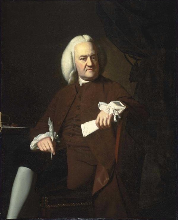 Oil painting:Ezekiel Goldthwait. 1771