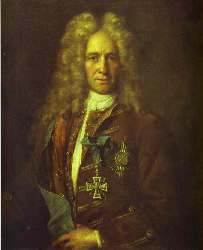 Oil painting:Portrait of Count G. I. Golovkin. 1720