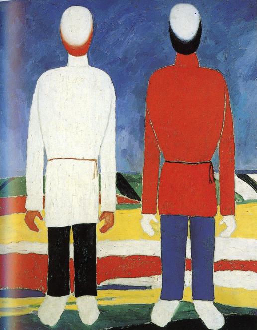 Oil painting:Two Male Figures. 1928