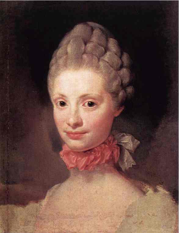 Oil painting:Maria Luisa of Parma. 1765