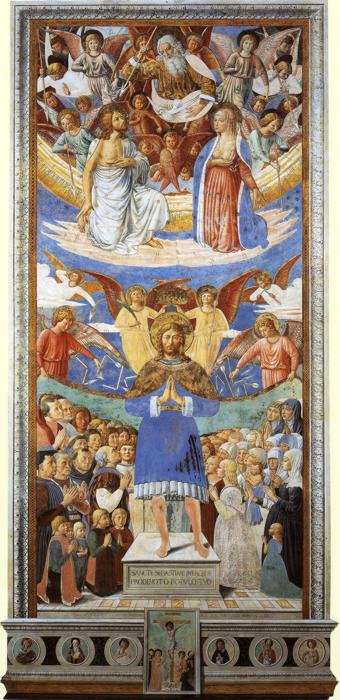 Oil painting:St. Sebastian Intercessor. 1464