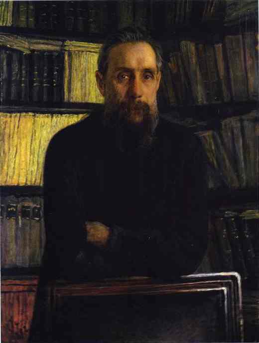 Oil painting:Portrait of Pavel Kostychev. 1892