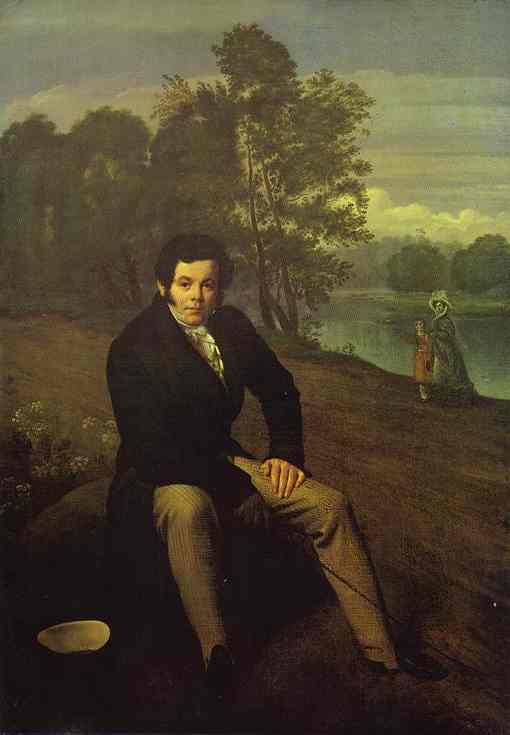 Oil painting:Portrait of K. I. Albrekht. 1827