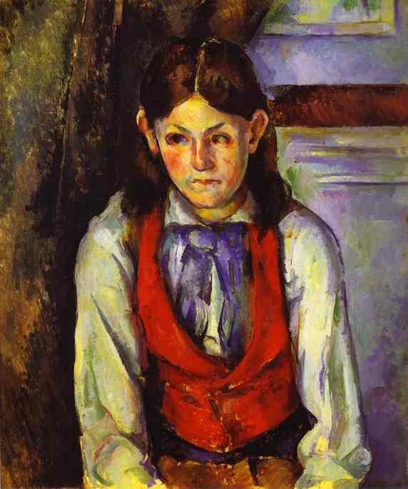 Oil painting:Boy in a Red Waistcoat. 1888-1890