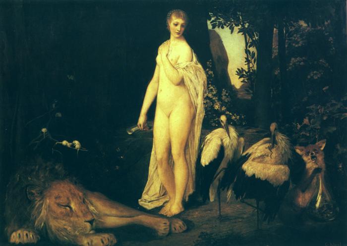 Oil painting:Fable. 1883