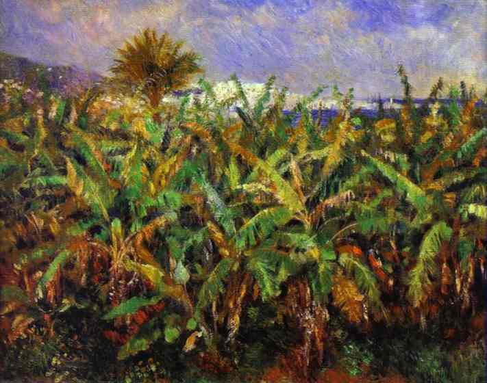 Oil painting:Field of Banana Trees. 1881