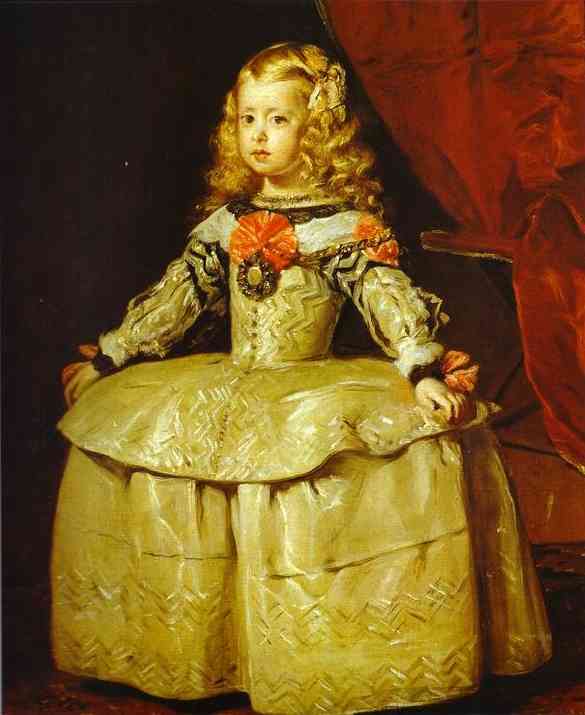 Oil painting:Infanta Margarita. c. 1636