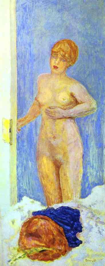 Oil painting:Nude and Fur Hat. 1911