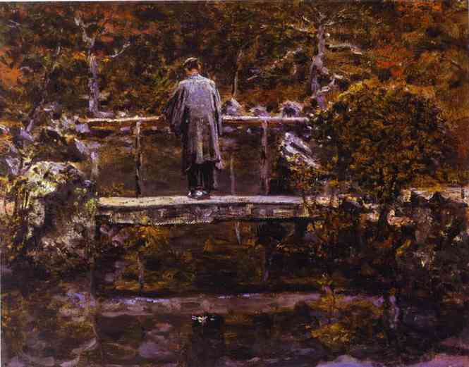 Oil painting:On the Bridge.