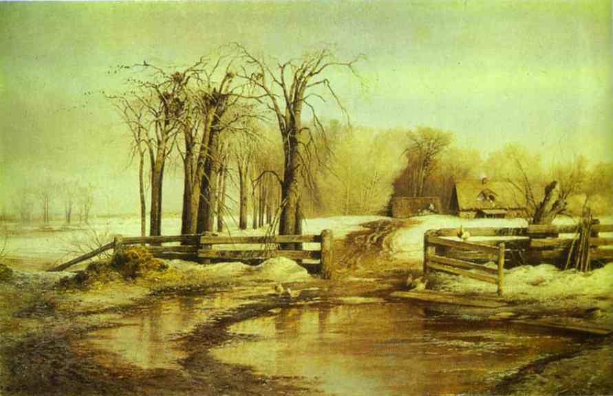 Oil painting:Spring Day. 1873