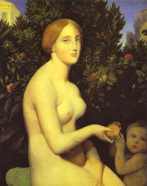 Oil painting:Venus at Paphos. 1852