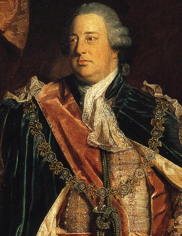 Oil painting:William Augustus, Duke of Cumberland. Detail. 1758