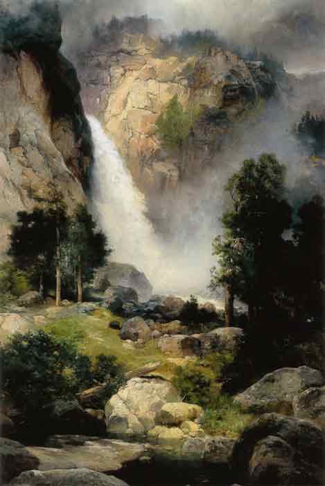 Oil painting for sale:Cascade Falls, Yosemite