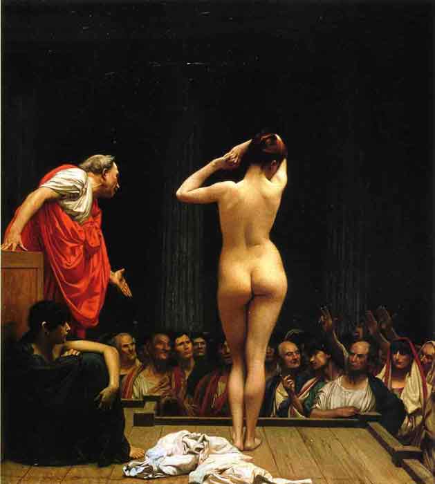 Oil painting for sale:Selling Slaves in Rome, 1886