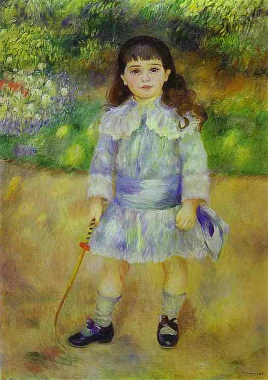 Oil painting:Child with a Whip. 1885