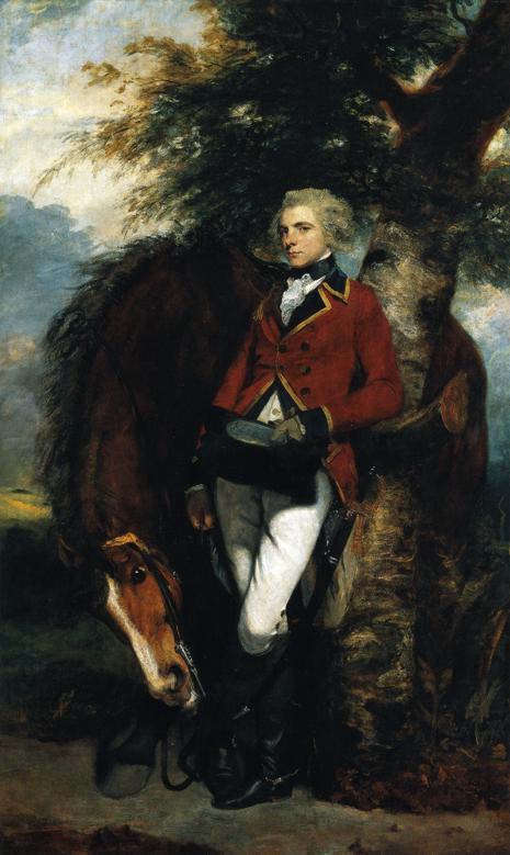 Oil painting:Colonel George Coussmaker. 1782