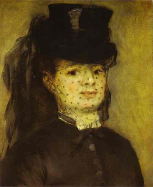 Oil painting:Portrait of Mme. Darras. c.1873