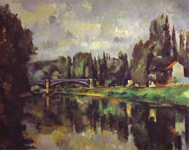 Oil painting:The Banks of the Marne. 1888