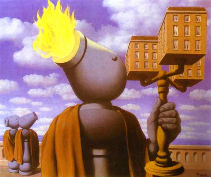 Oil painting:The Cicerone. 1947