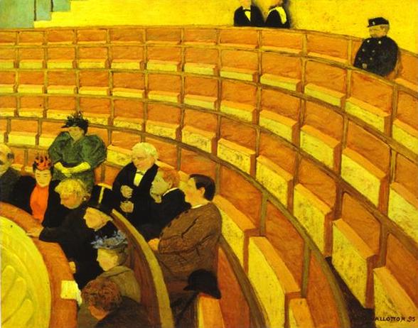 Oil painting:The Third Gallery at the Theatre du Chalet/Troisi