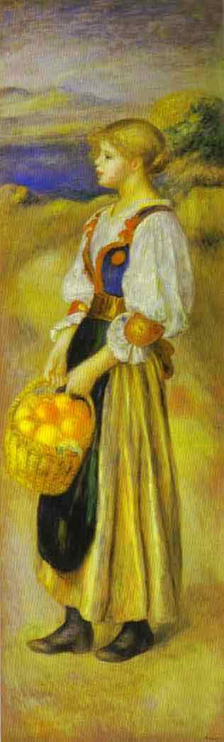 Girl with a Basket of Oranges. c.1889