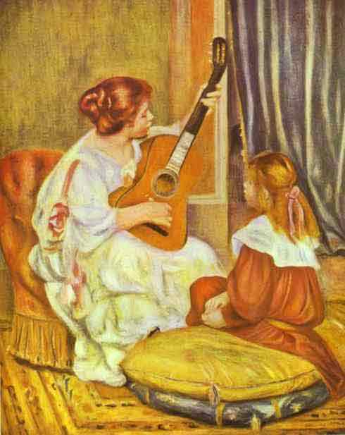 Guitar Lesson. 1897