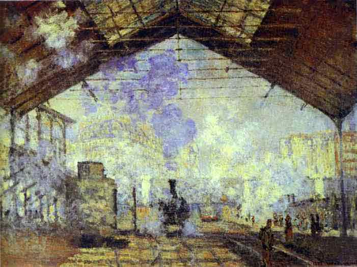 Gare Saint Lazare, Paris 1877.