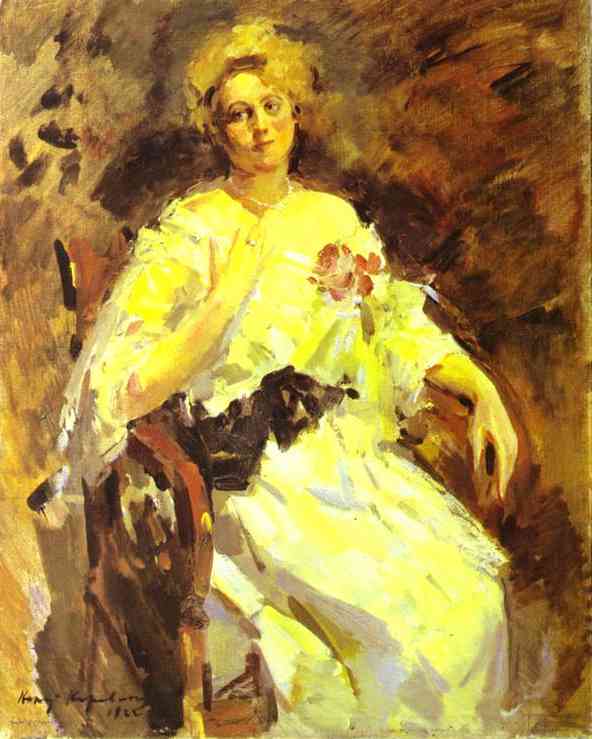 Oil painting: Portrait of a Woman. 1922