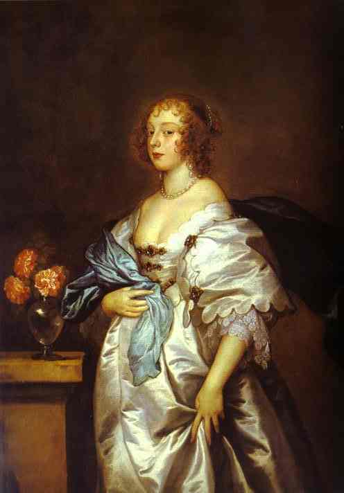 Oil painting:Lady Borlase. 1638