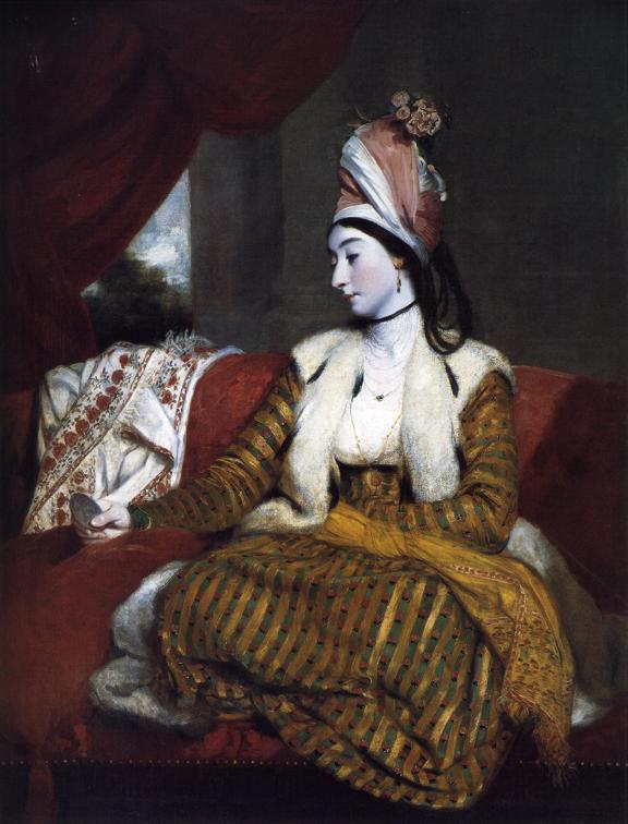 Oil painting:Mrs Baldwin. 1782