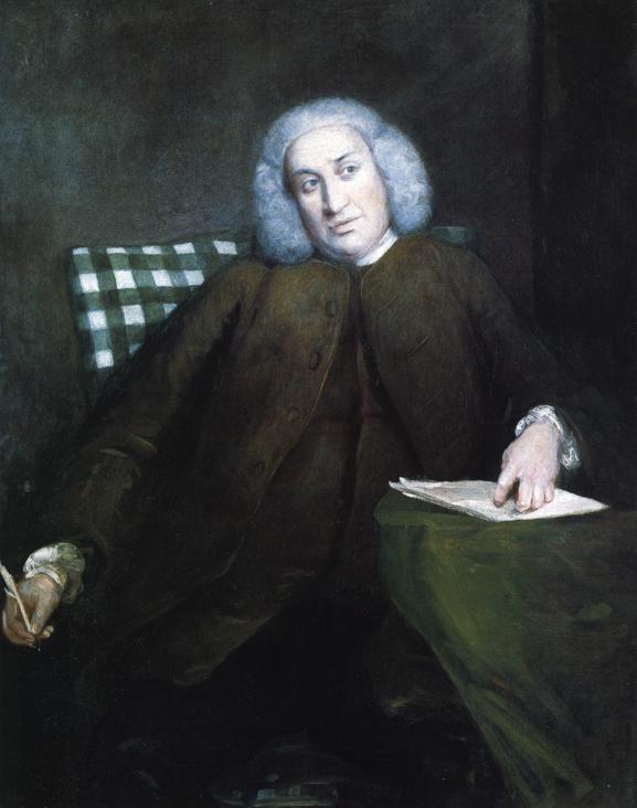 Oil painting:Samuel Johnson. 1756