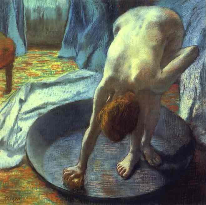 Oil painting:The Tub. 1885